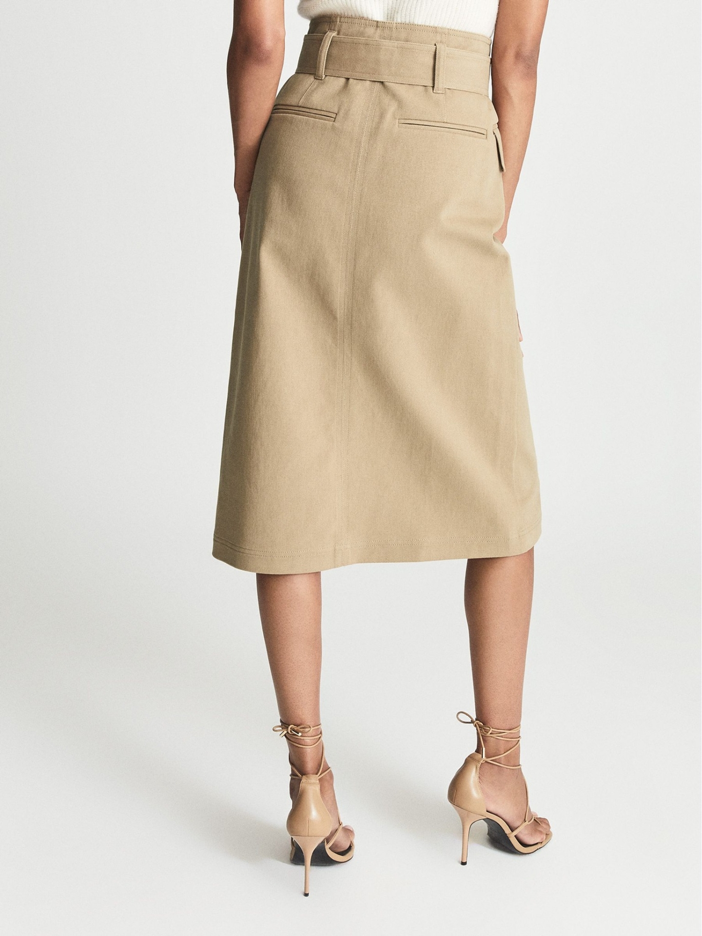RCBMS01 REISS BELTED MIDI SKIRT