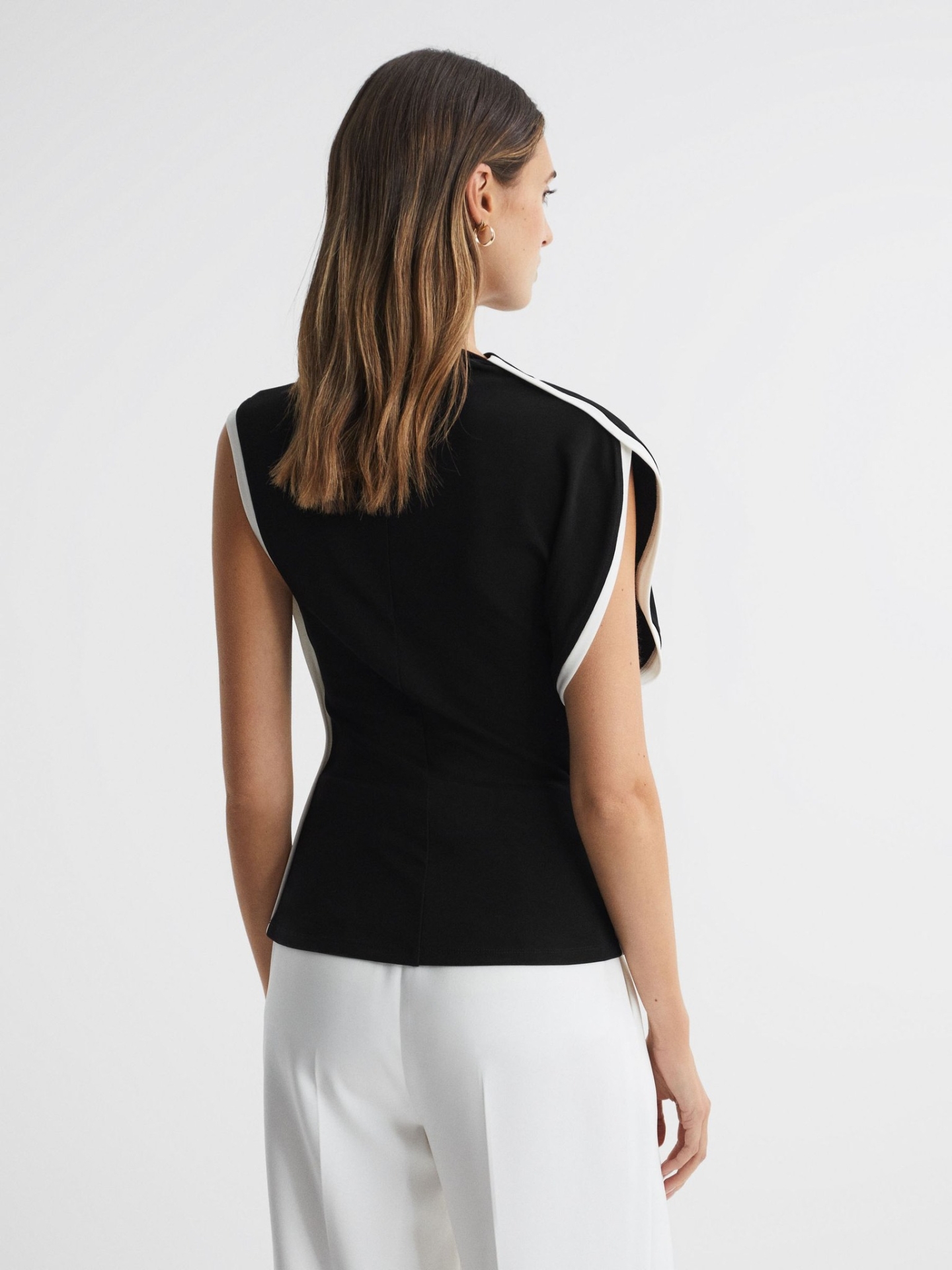 REACTT01 REISS ASYMMETRIC TOP