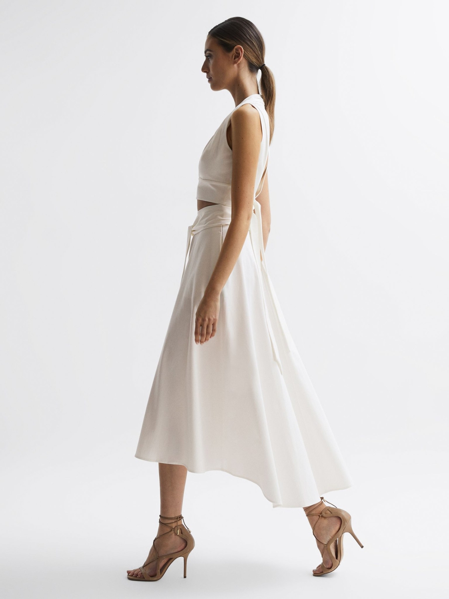 RFHRMS01 REISS FITTED MIDI SKIRT