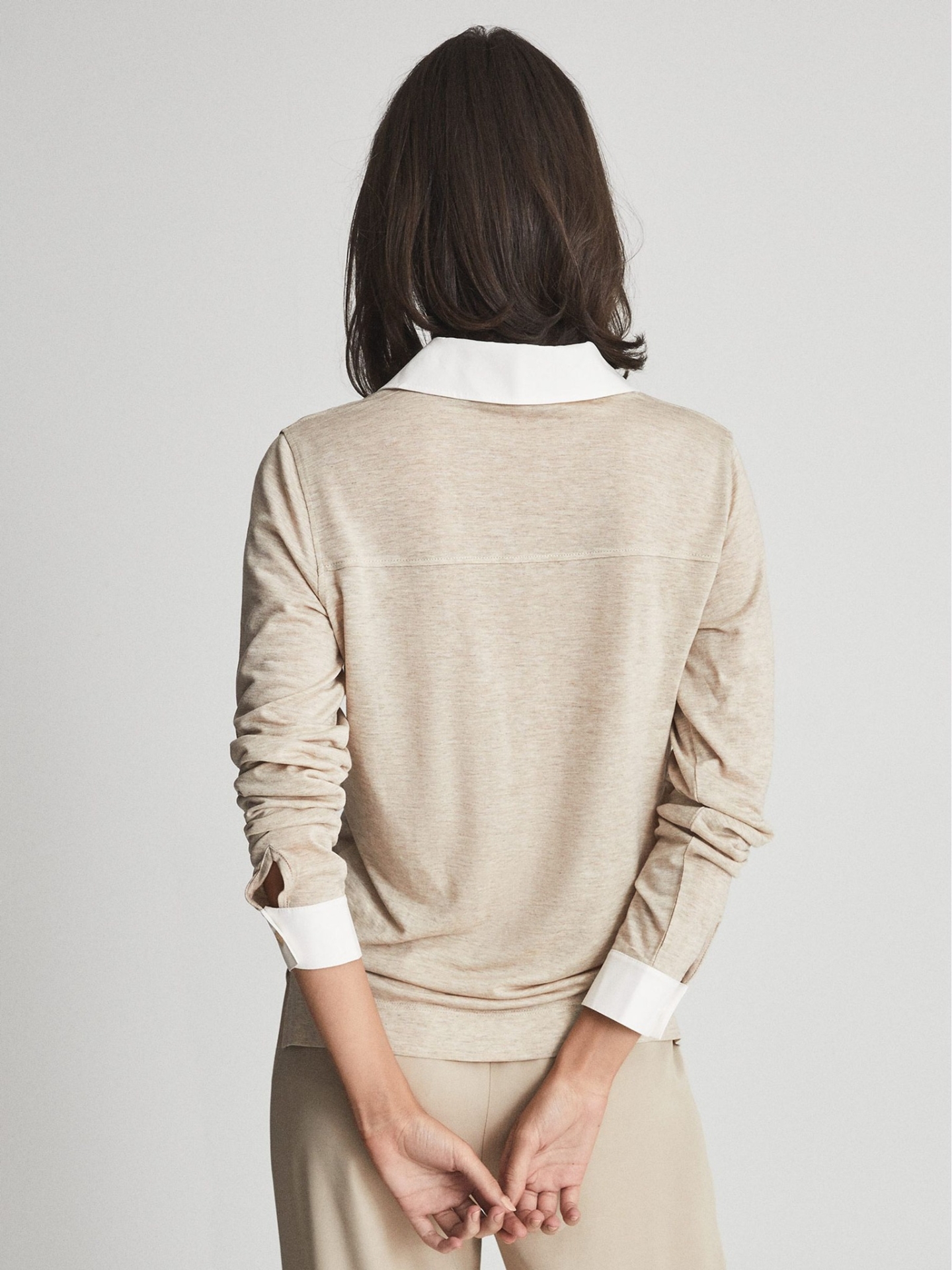 RGFJSCT01 REISS SHAWL COLLAR TOP