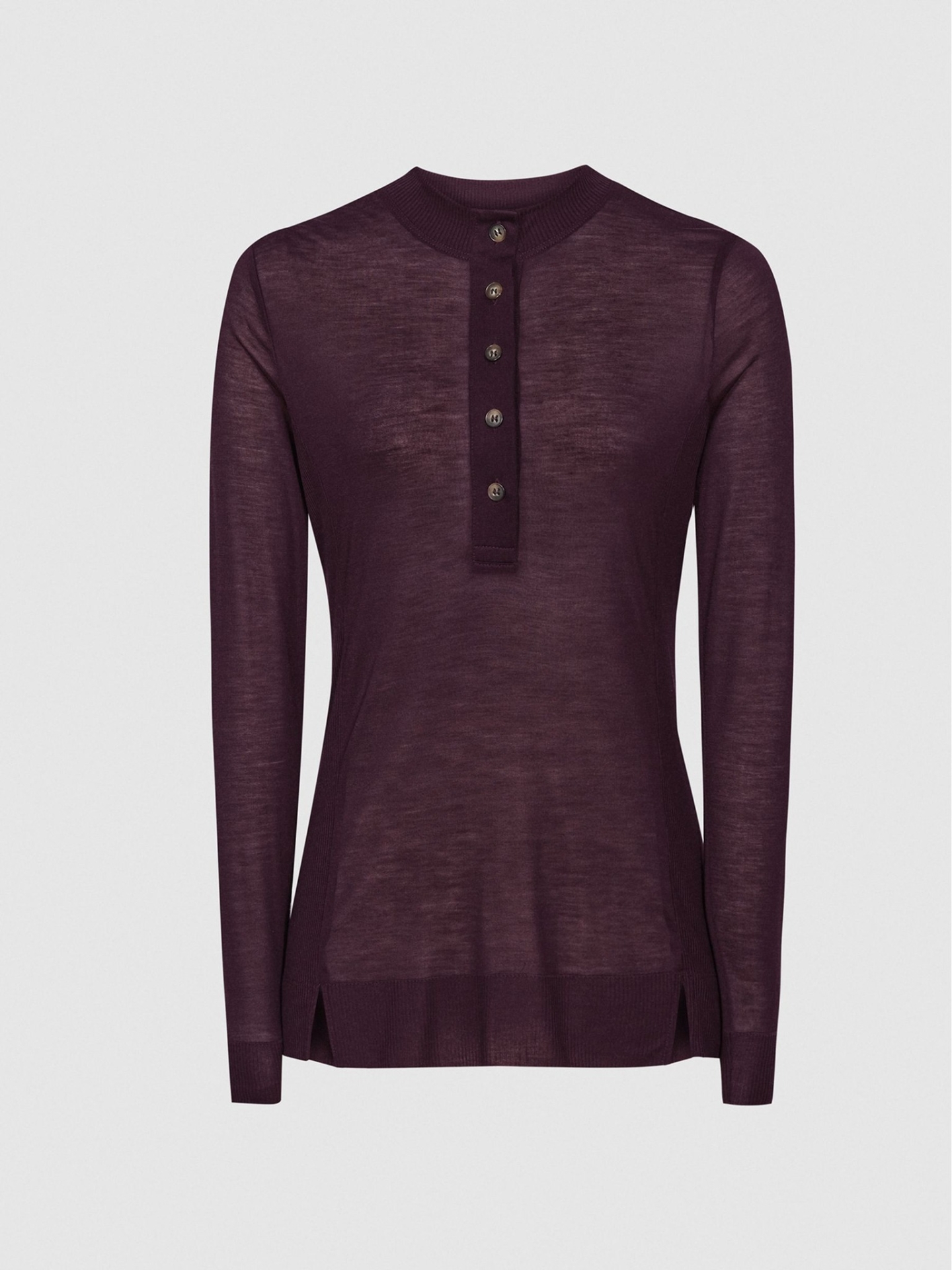 RHFJGT01 REISS FINE JERSEY GRANDAD TOP