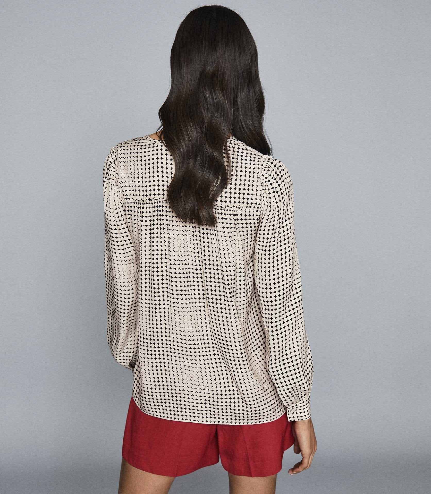 RJSPB01 REISS PRINTED BLOUSE