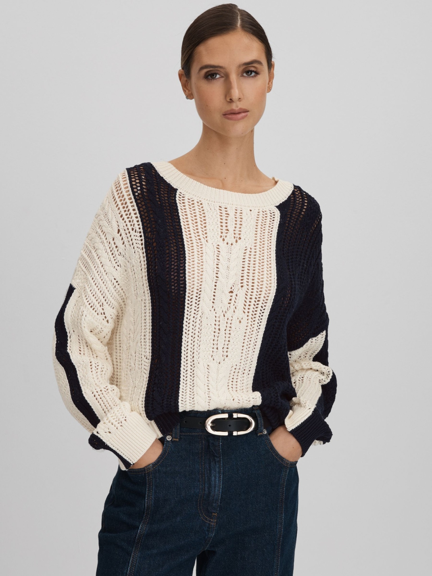 RTCBOSCNJ01 REISS CREW NECK JUMPER