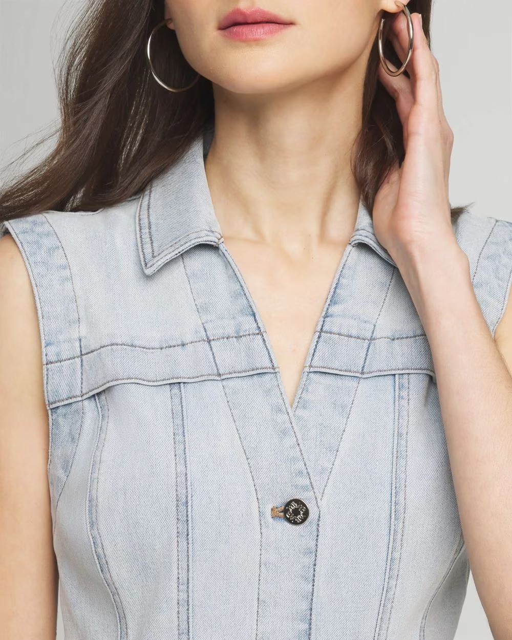 WDSD01 WHBM Denim Dress