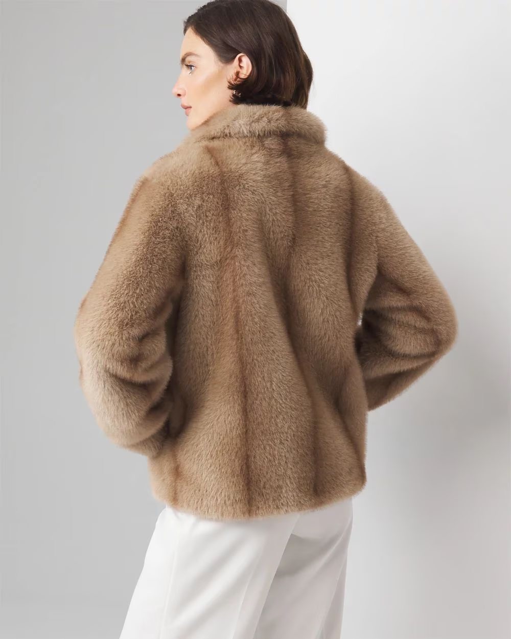 WFFC01 WHBM Faux Fur Coat