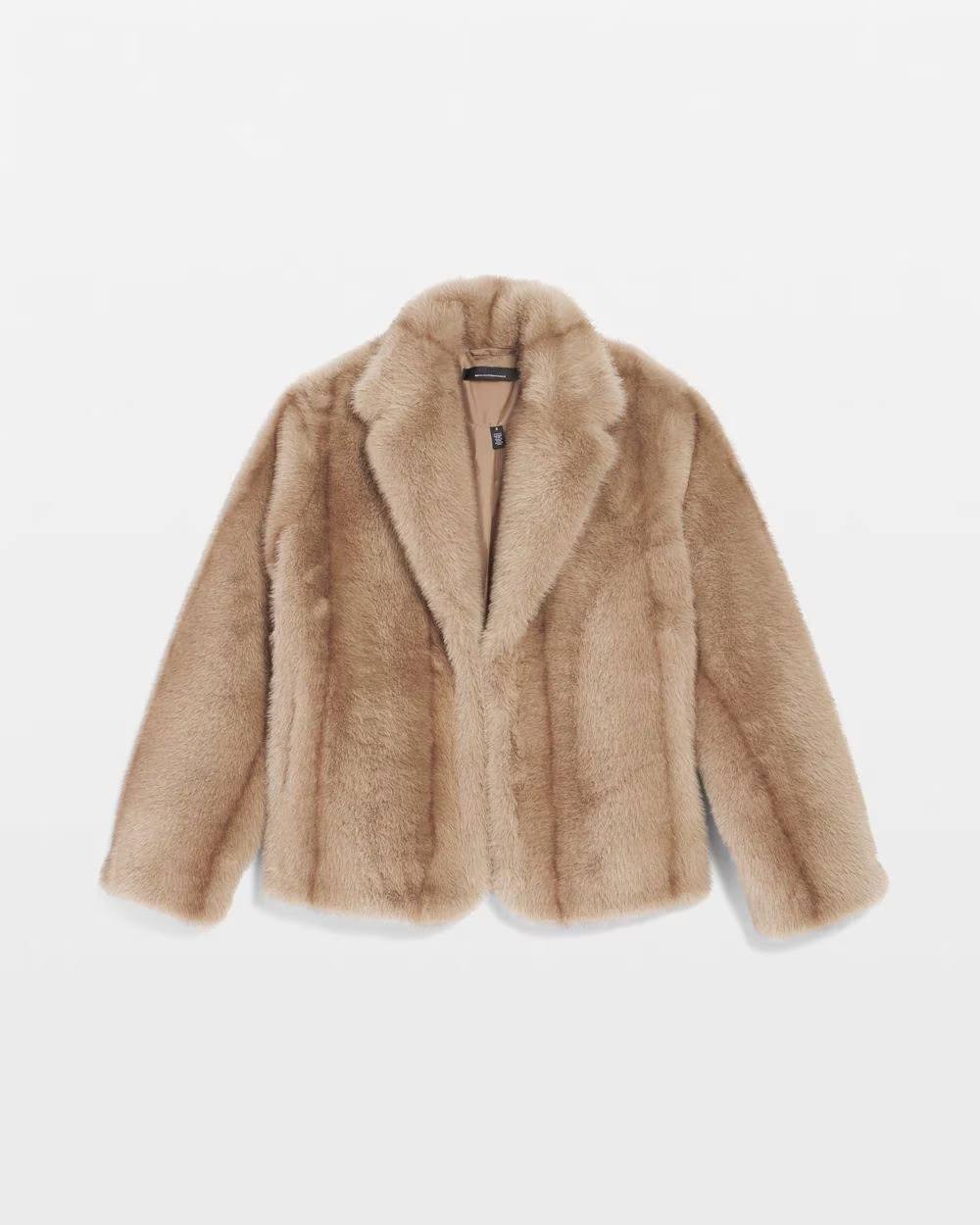WFFC01 WHBM Faux Fur Coat