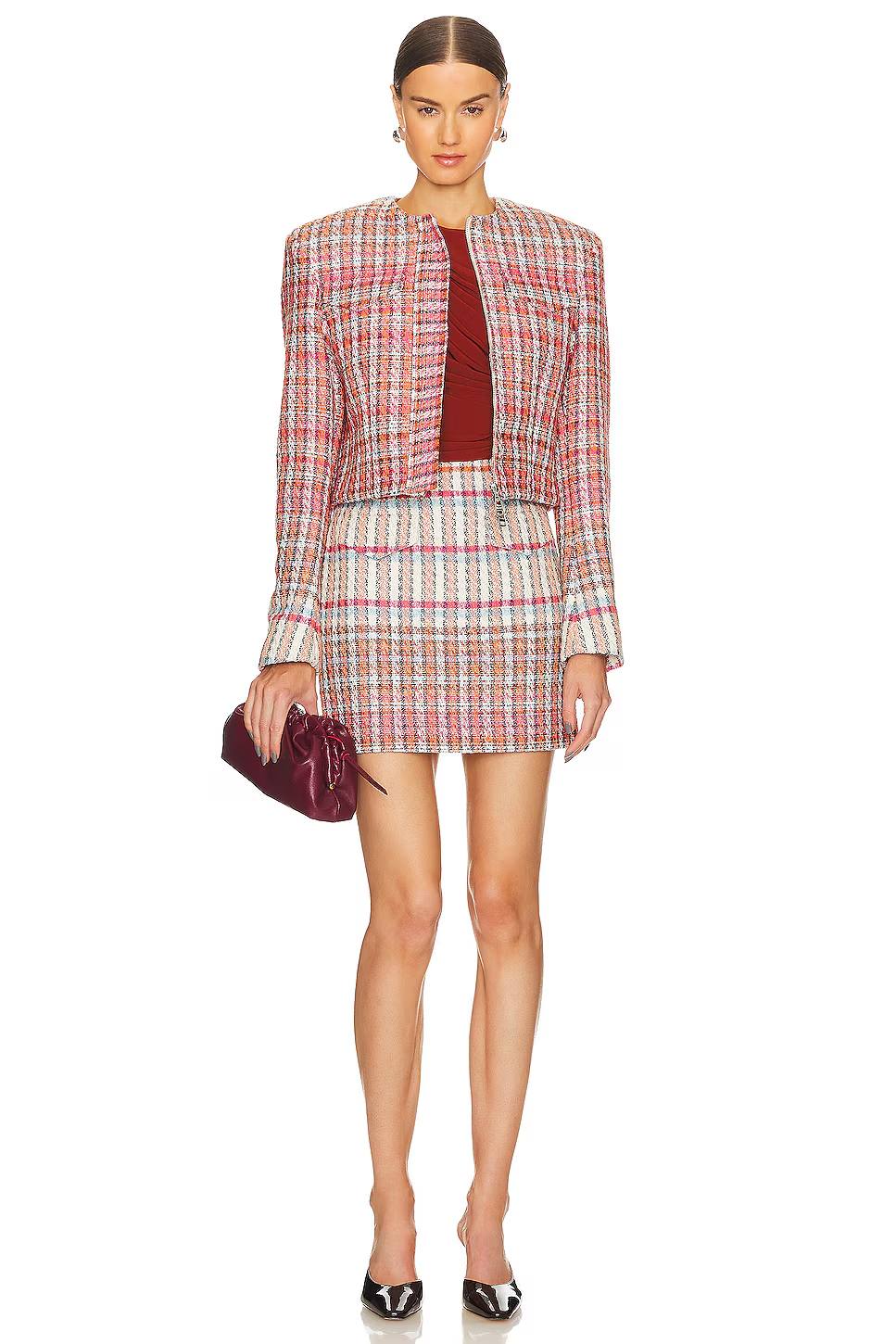 WHBJ01 Wynn Hamlyn Cropped Tweed Jacket