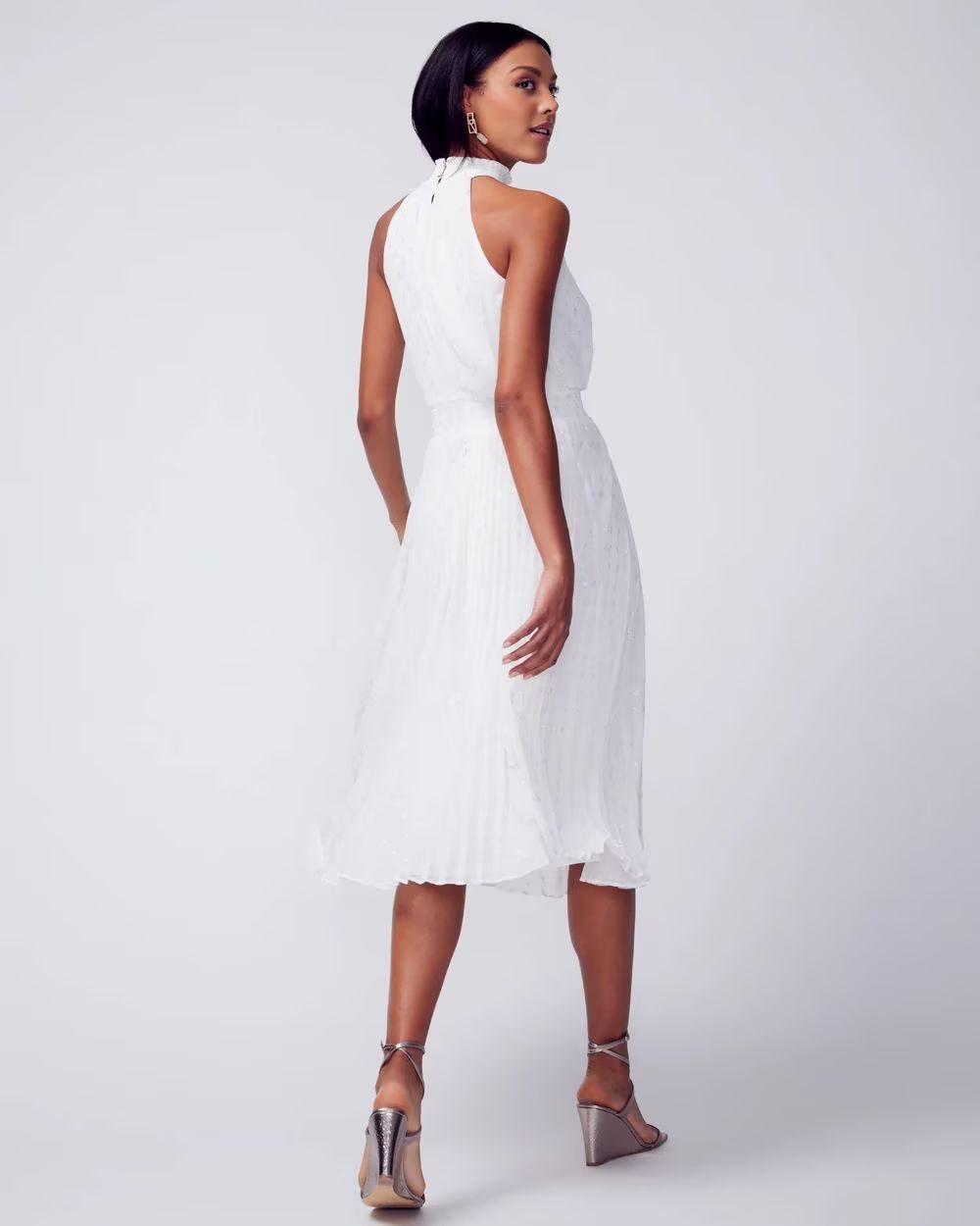 WSPCMD01 WHBM Pleated Midi Dress