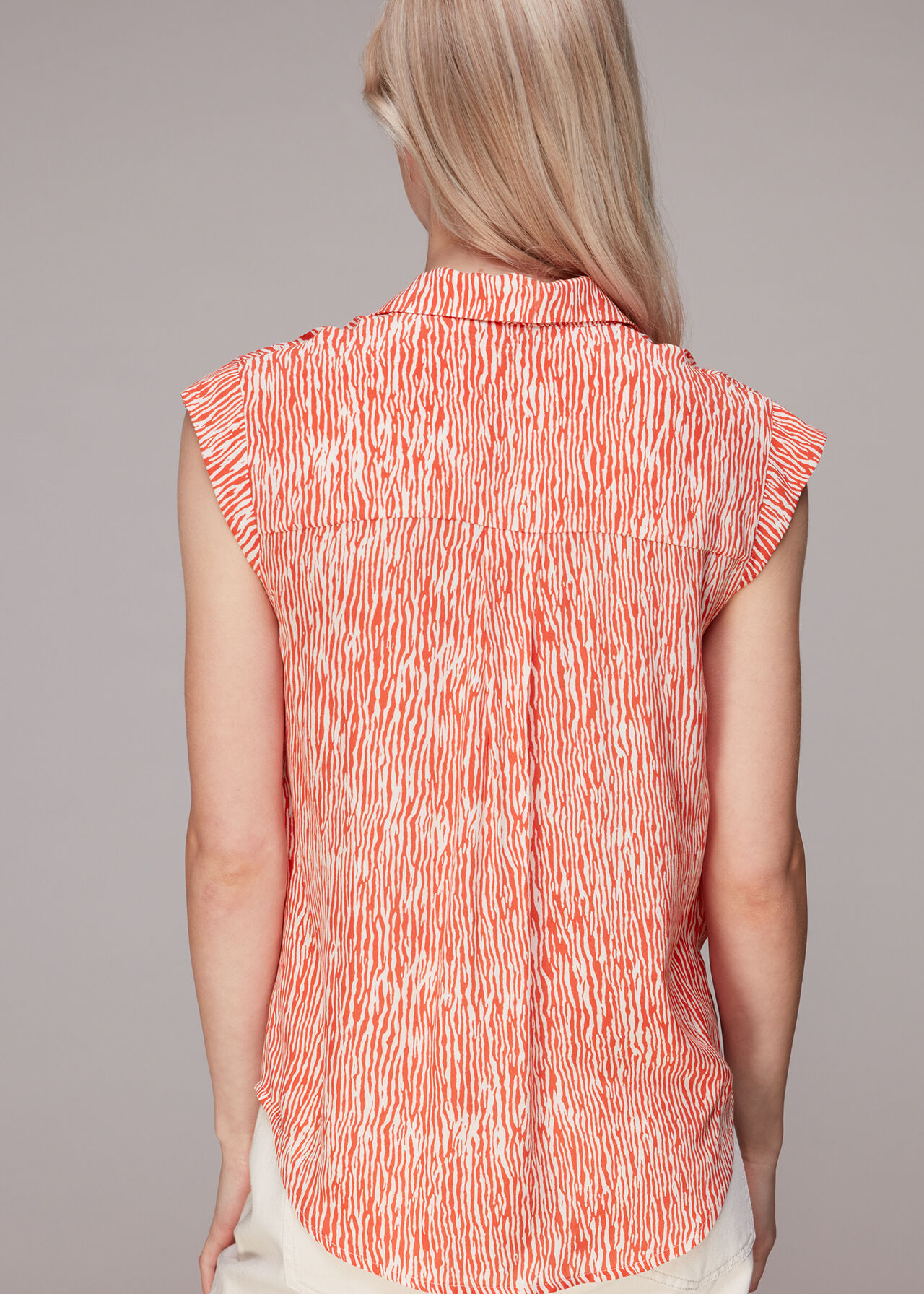 WWAPS01 WHISTLES Animal Print Shirt