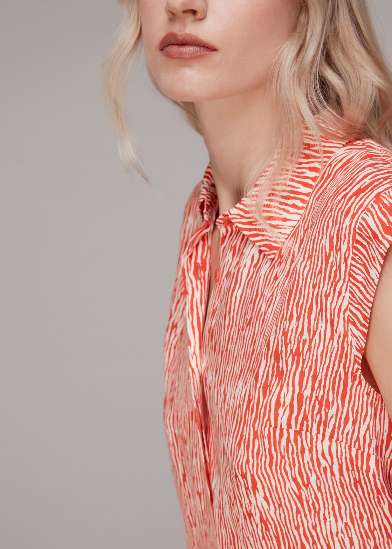 WWAPS01 WHISTLES Animal Print Shirt