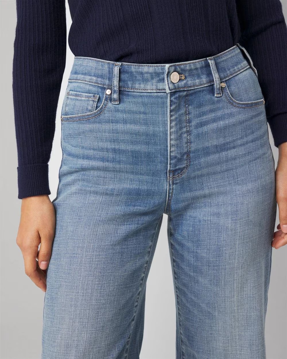 WWLCJ01 WHBM Wide Leg Cropped Jean
