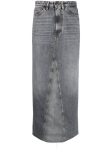 3CS01 3x1 Denim Straight Skirt