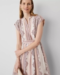 ASCPSFD01 Ann Taylor Studio Collection Paisley Flare Dress
