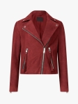 ASDBJ01 All Saints Suede Leather Biker Jacket