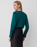 ASWPT01 Ann Taylor Pleat Front Blouse