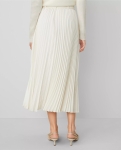 ATBPMS01 Ann Taylor Belted Pleated Midi Skirt