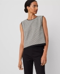 ATHPT01 Ann Taylor Houndstooth Top