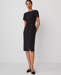 ATPBBMSD01 Ann Taylor Belted Midi Sheath Dress