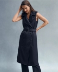 ATPBTV01 Ann Taylor Pinstripe Trench Vest