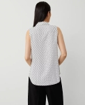 ATSSES01 Ann Taylor Stripe Sleeveless Essential Shirt