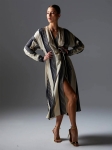 CSMWD01 COS STRIPED MIDI WRAP DRESS