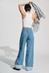 FRHRWLJ01 Frame Rolled Wide Leg Jeans