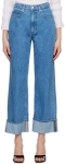 FRHRWLJ01 Frame Rolled Wide Leg Jeans