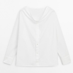 MD1CSWCN01 Massimo Dutti Cowl Neckline Shirt