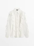 MDBWRS01 Massimo Dutti Ruffled Blouse