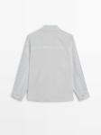 MDCALBS01 MASSIMO DUTTI COTTON AND LINEN SHIRT