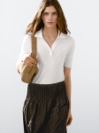 MDCBKPS01 Massimo Dutti Flowing Polo Shirt