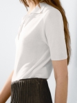 MDCBKPS01 Massimo Dutti Flowing Polo Shirt