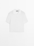 MDCBKPS01 Massimo Dutti Flowing Polo Shirt