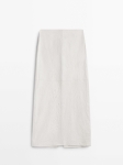 MDCNLS-LE01 MASSIMO DUTTI NAPPA LEATHER SKIRT - LIMITED EDITION