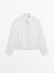 MDCPTOWP01 Massimo Dutti Cropped Overshirt