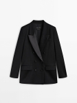 MDDTSBWSL01 Massimo Dutti Tuxedo Suit Blazer