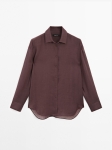 MDFRBS01 Massimo Dutti Flowing Ramie Shirt