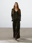 MDFTWCT01 Massimo Dutti Topstitching Wide Leg Trousers
