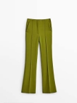 MDGSWS-LE01 Massimo Dutti Green Shirt & Bell Bottom Trousers - Limited Edition