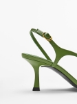 MDHLSWSS01 MASSIMO DUTTI LEATHER SANDALS WITH SIDE STRAP