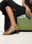 MDHLSWSS01 MASSIMO DUTTI LEATHER SANDALS WITH SIDE STRAP