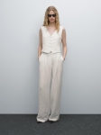 MDLBTWBD01 Massimo Dutti Cropped Waistcoat & Buckle Detail Trousers