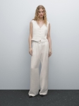 MDLBTWBD01 Massimo Dutti Cropped Waistcoat & Buckle Detail Trousers