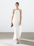 MDLPDWGD01 Massimo Dutti Halter Volume Dress
