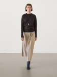 MDLSWPD01 Massimo Dutti Pleated Midi Skirt