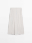 MDPDS01 MASSIMO DUTTI DENIM MIDI SKIRT