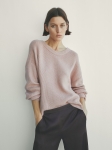 MDPKS01 Massimo Dutti Purl Knit Sweater