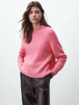 MDPKSWBS01 Massimo Dutti Knit Sweater With Balloon Sleeves