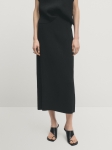 MDPMS01 Massimo Dutti Pleated Midi Skirt