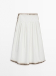MDPPMSWYD01 MassimoDutti Pleated Midi Skirt